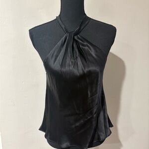 Amanda Uprichard NY Black Silk Halter Top NWOT